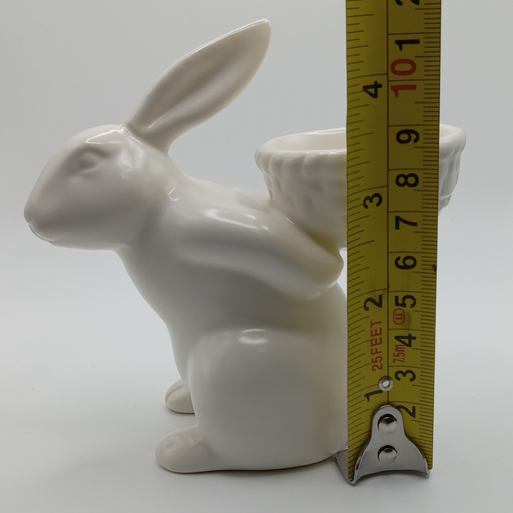 White Ceramic Rabbit Art Piece - Picture 7 of 7